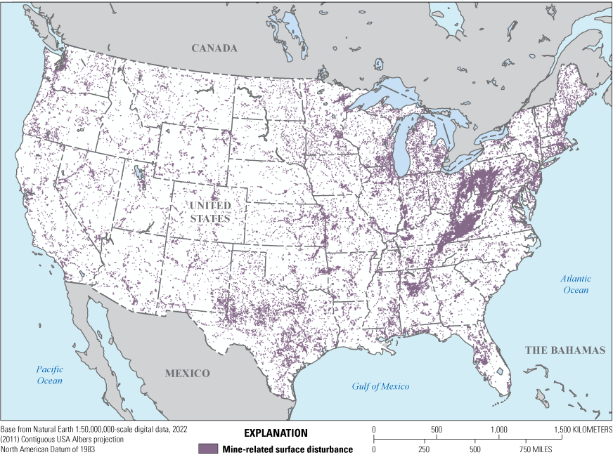 Mine-related surface disturbances are present in every U.S. State.