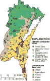 Map of Stream Chemistry Sites