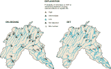 Maps: Probability of chlordane or DDT adversely affecting aquatic life