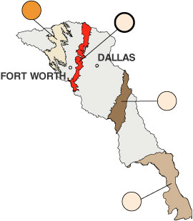 Map showing nitrate concentrations.