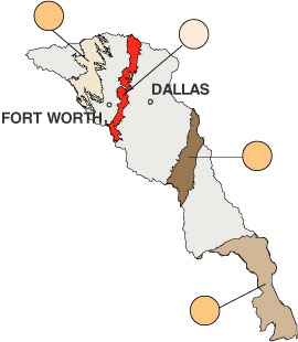 Map showing pesticide concentrations.