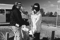 Photo showing 2 people doing testing.