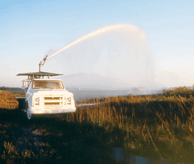 Agricultural irrigation, eastern Everglades area.