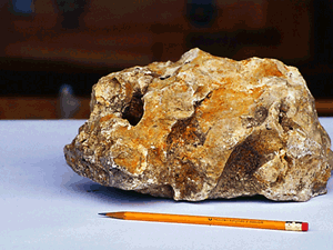 A typical Trinity aquifer sample conspicuously lacking the permeability of the Edwards aquifer.
