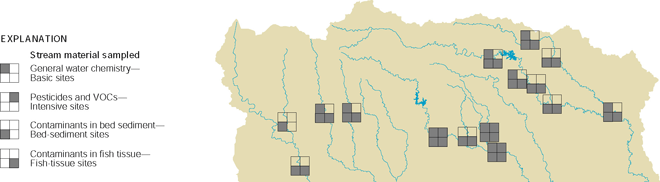 Map showing Stream Chemistry