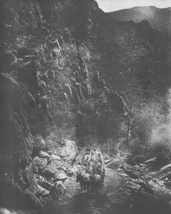 Figure 15. Photo shows a geological party on its way to map the Cripple Creek mining district, Colorado, 1893.