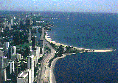 Photo of Chicago shoreline