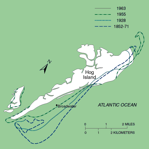 Map of Hog Island