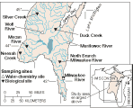 Sampling Sites for Comparison of Aquatic-Biology and Water-Chemistry