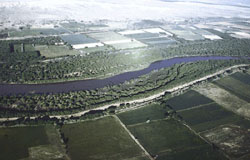Aerial view of a portion of the Rio Grande Valley.