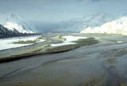 Photograph of largest lahar