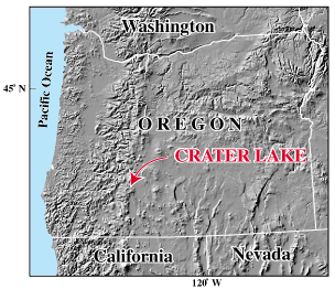 [Crater Lake location map] 