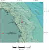 Map of western Massachusetts Bay showing the location of long-term mooring Site B about 5 km offshore.