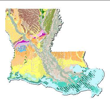 Geologic Map of Louisiana
