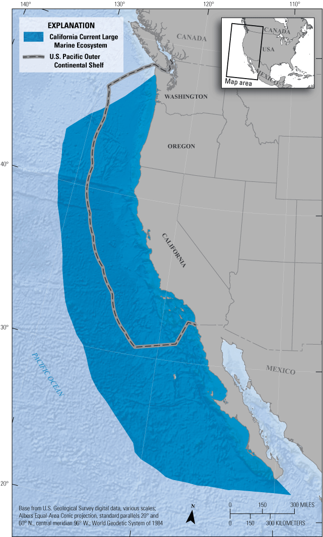 1. The U.S. Pacific Outer Continental Shelf extends 3–200 nautical miles off California,
                     Oregon, and Washington.