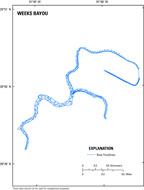 Thumbnail image showing downloadable shapefile of boat tracklines for Weeks Bayou