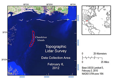 topographic lidar survey data collection area