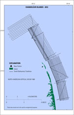 Thumbnail image showing preview of the swath bathymetry tracklines surveyed in 2012