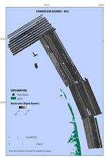 Thumbnail image showing preview of 1-m backscatter grid of the Chandeleur Islands surveyed in 2012