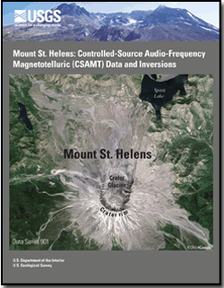 Google Earth image of Mount St Helens crater and the Pumice Plain, Click to view HTML report