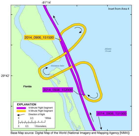 Matanzas Inlet Inset Map