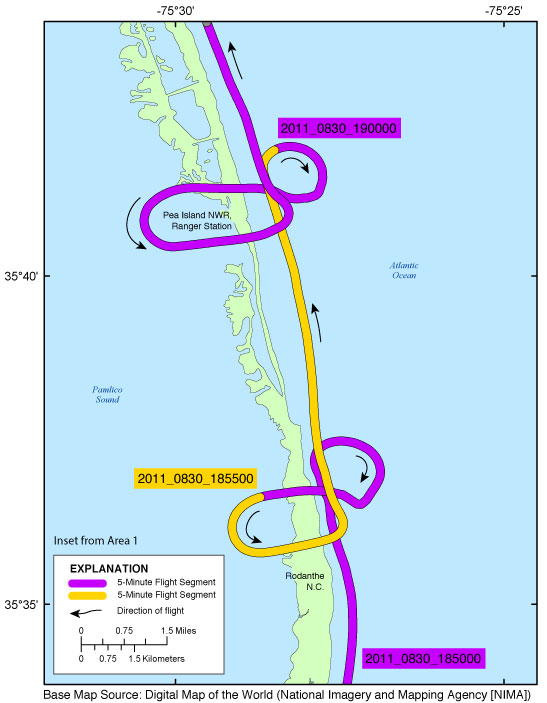 Rodanthe and Pea Island NWR inset map