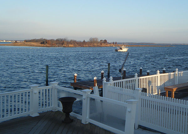 View across Barnegat Bay estuary, New Jersey. Photograph provided by Jennifer Miselis.