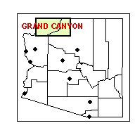 Grand Canyon Refrence Map
