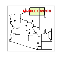 Marble Canyon Refrence Map