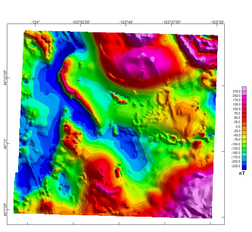 USGS Columbia River (4265) Aeromagnetic Map