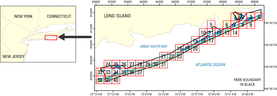 UTM Map of Fire Island National Seashore 2007