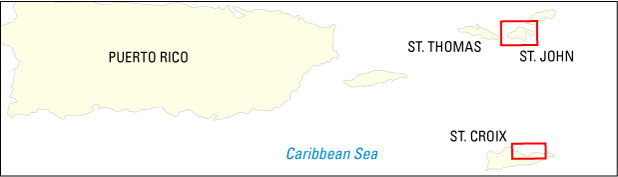 UTM Map of the U.S. Virgin Islands 2003
