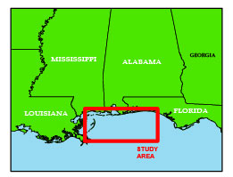 Boundary box of study area for USGS cruises 90KI1, 90KI2, and 91KI2. This map was created at a scale of 1:4,000,000. Refer to the Lineage section below for the trackline map creation process.