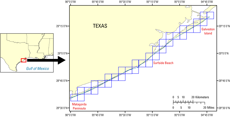 Quarter-Quad Map of Texas, UTM Zone 15