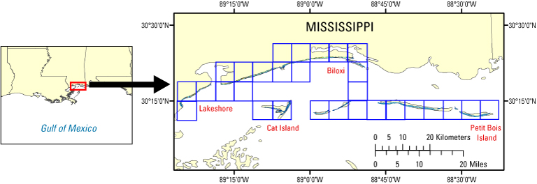 Quarter-Quad Map of Mississippi