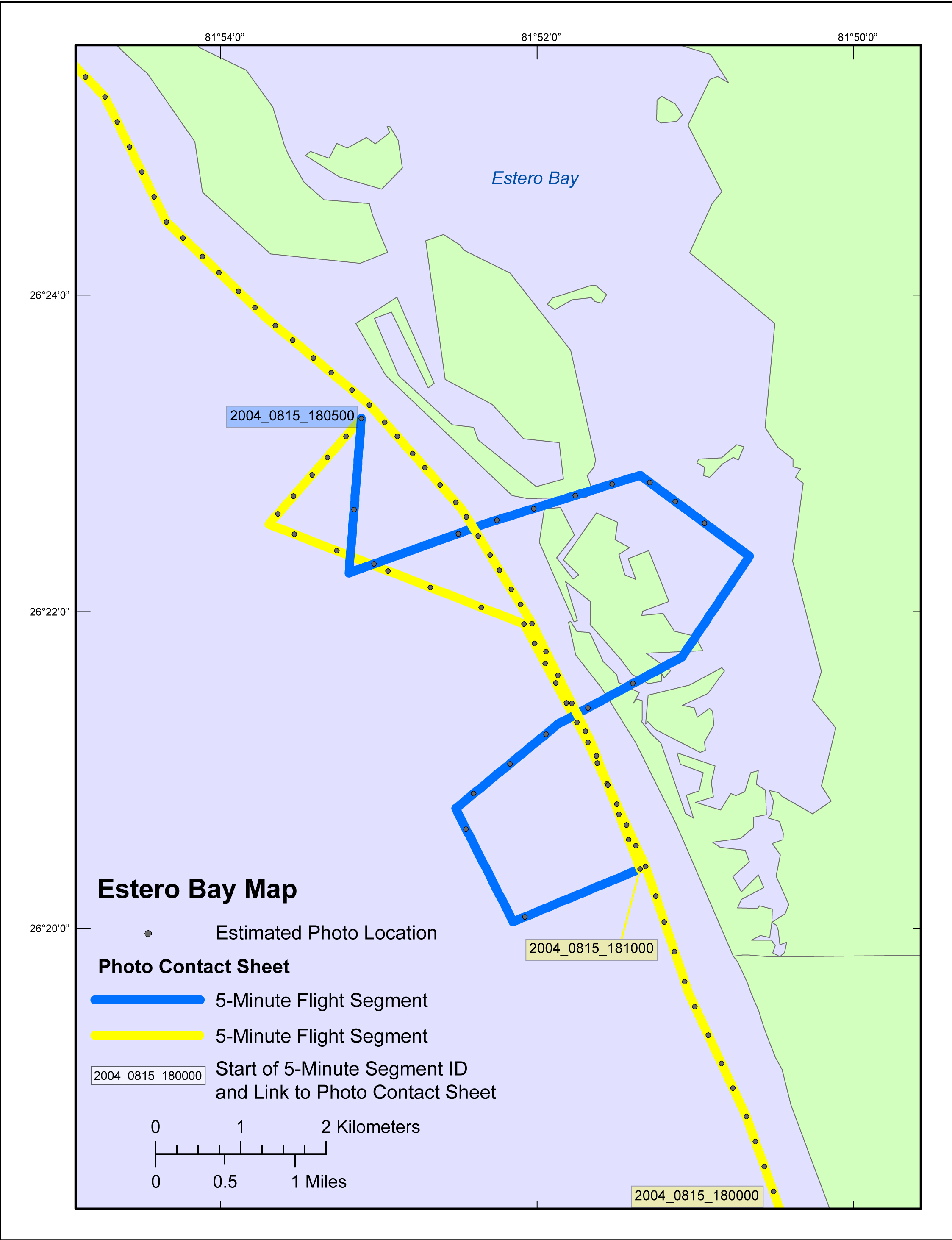 Estero Bay Area Map