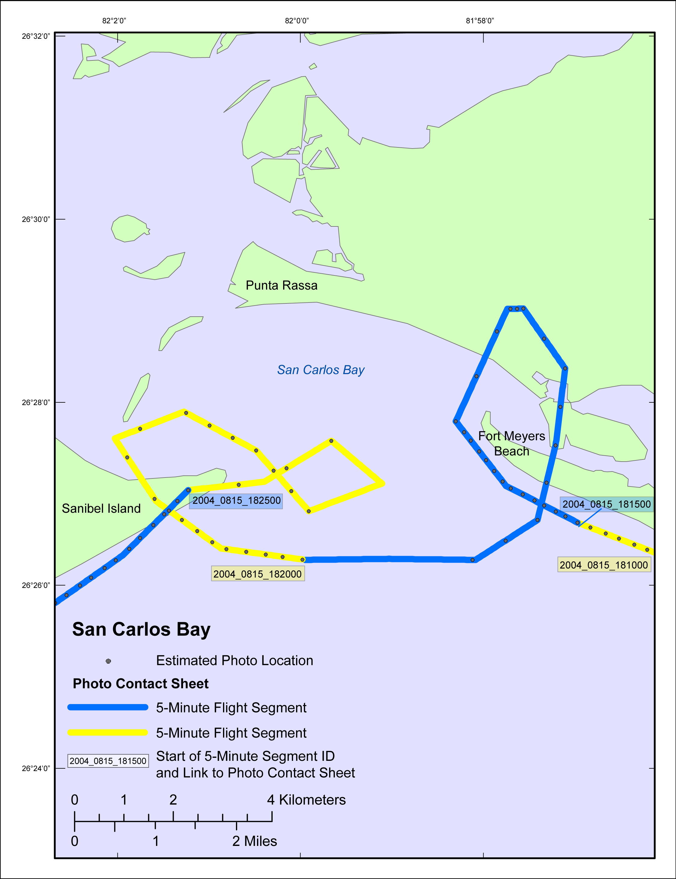 San Carlos Bay Area Map