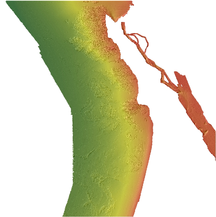 Acoustic bathymetry imagery of the Offshore Tomales Point map area.