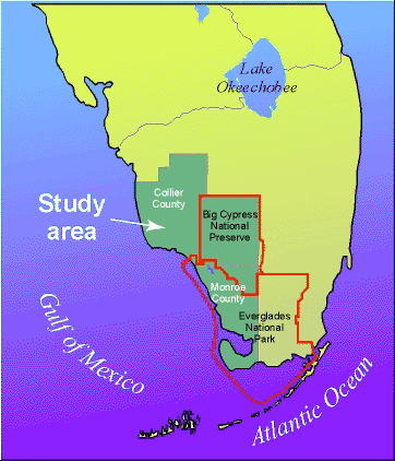 map showing location of project study area