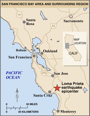 map of San Francisco Bay Area