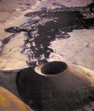 Photograph showing SP Crater, a cinder cone in the San Francisco Volcanic Field, near Flagstaff, Arizona, USA