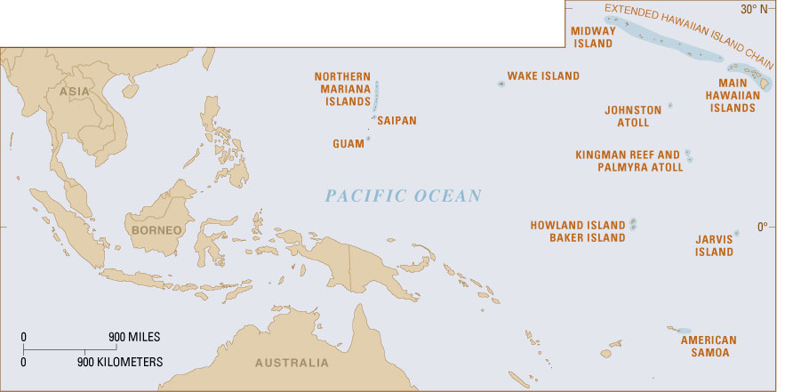 map of the Pacific