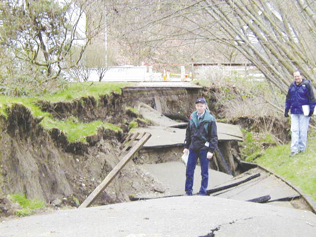 Olympia, WA earthquake damage