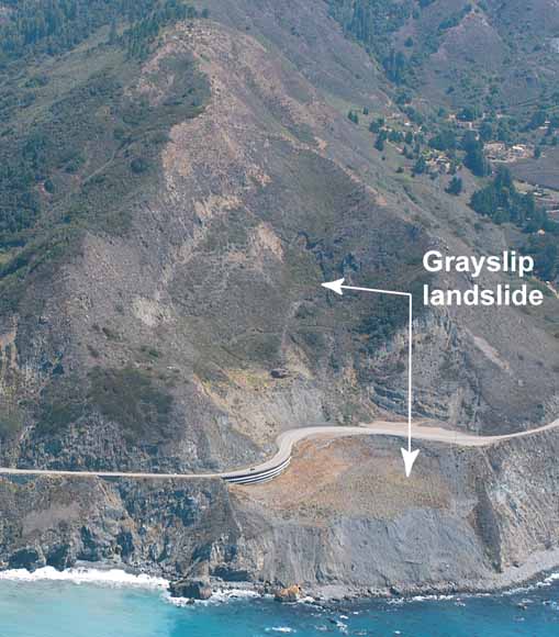photo of Grayslip landslide