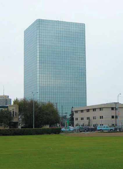 photo of glass-covered tall building