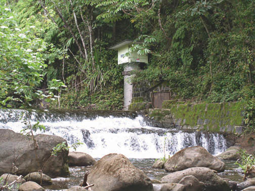 Photograph of continuous-record stream-gaging station
