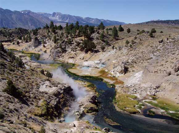 This a picture of Hot Creek.  Figure caption below