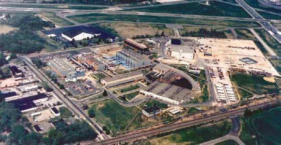 aerial photo of Navy base