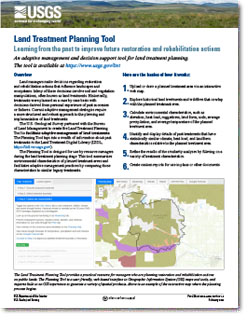 Image of the Land treatment exploration tool fact sheet