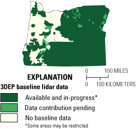 The three data types shown are—available and in progress; data contribution pending;
                     and no baseline data.